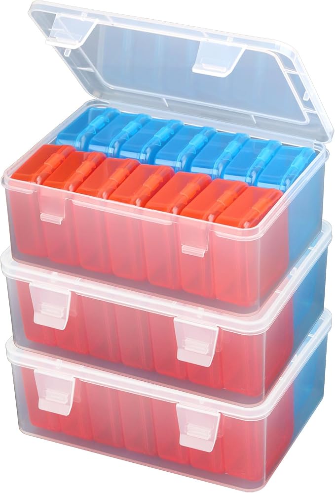 Mathtoxyz Small Bead Organizers, 45 Pieces Plastic Storage Cases Mini Clear by MathtoxyzCreateaBetterLife
