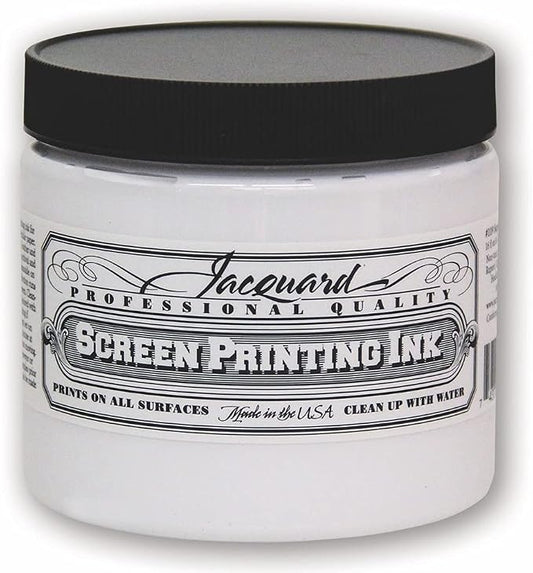 Jacquard Professional Screen Print Ink, Water-Soluable, 16oz Jar, Super Opaque by Jacquard