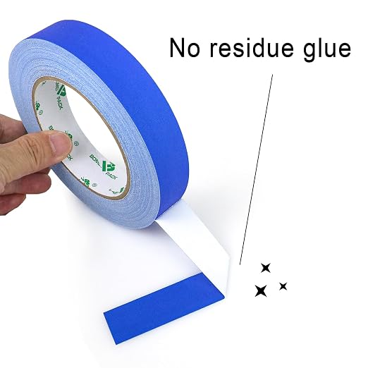 BOMEI PACK Blue Gaffer Tape, Matte Non-Reflective, 1inch x 30yds No Residue - Image 5