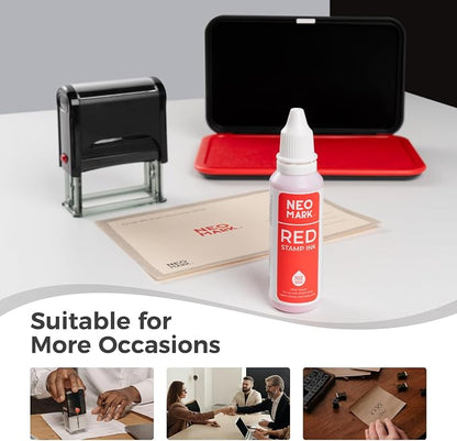 Premium Stamp Ink, Quick-Drying and AP-Certified Non-Toxic Refill Ink - Image 6