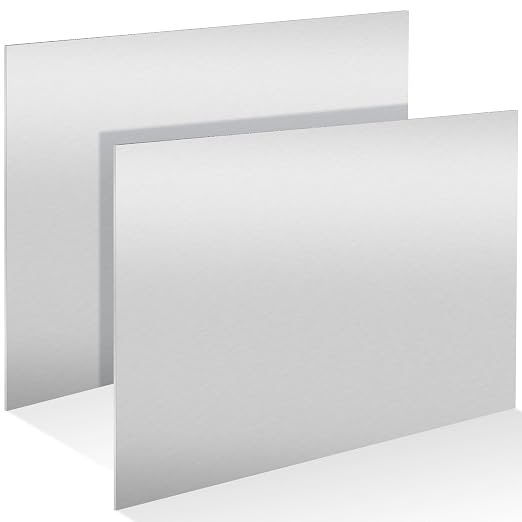 2 Pack 5052 Aluminum Sheet Metal 8" x 10" Aluminum Plate 1/8 Inch Thickness by Unknown