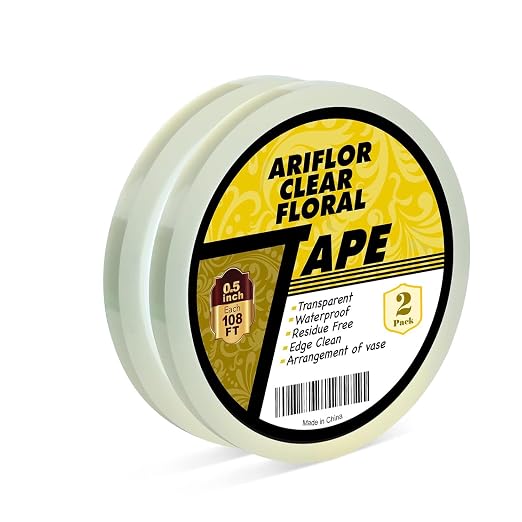 2Packs Clear Floral Tape by ARIFLOR