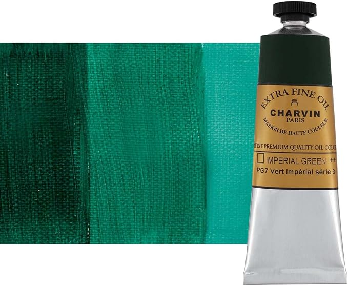 Charvin Extra Fine Oil Paint, Imperial Green 60 mL by Unknown