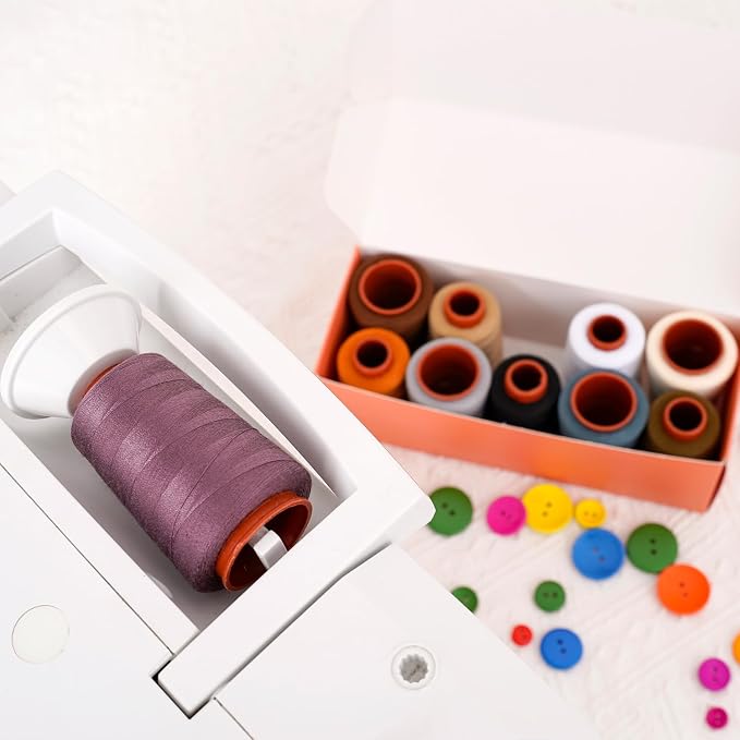 Sewing Thread Kit, All Purpose Sewing Thread 40wt, 10 Spools Assorted Colors - Image 4