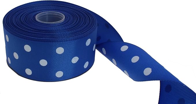 Polka Dot Grosgrain Ribbon 25 Yard Each Roll 100% Polyester - Image 2