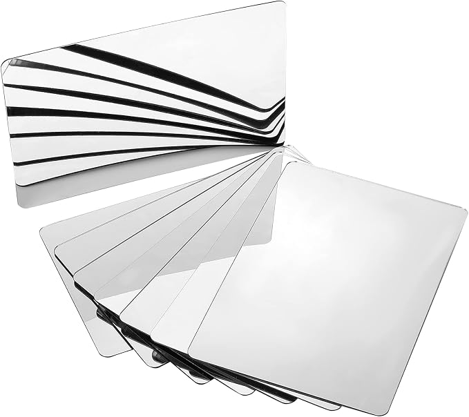 Marsui 32 Pieces Shatter Proof Plastic Mirror Craft 4 x 6 Inch Small Mirror - Image 4
