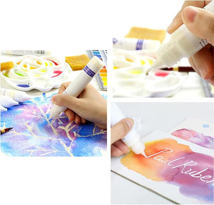 Masking Fluid for Watercolor Painting, 30ml White Masking Fluid Pen, Masking - Image 3
