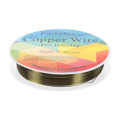 HARFINGTON 30ft Jewelry Wire, 26 Gauge Brass Craft Soft Metal Tarnish Resistant by HARFINGTON
