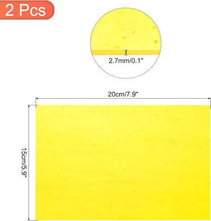 MECCANIXITY 2 Pcs Stained Glass Sheet Mosaic Tile 7.9 Inch x 5.9 Inch Bright - Image 2