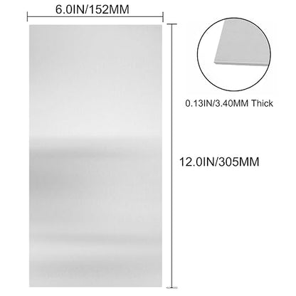 304 Stainless Steel Sheets Metal 6" x 12" x 1/8" Inch 304 Stainless Steel - Image 3