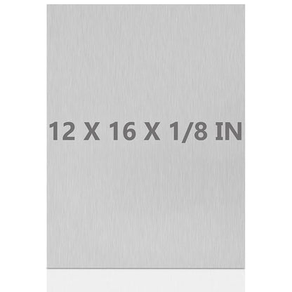 6061 T651 Aluminum Sheet Metal 12 x 16 x 1/8 Inch Flat Plain Aluminum Plate by Lswteiz