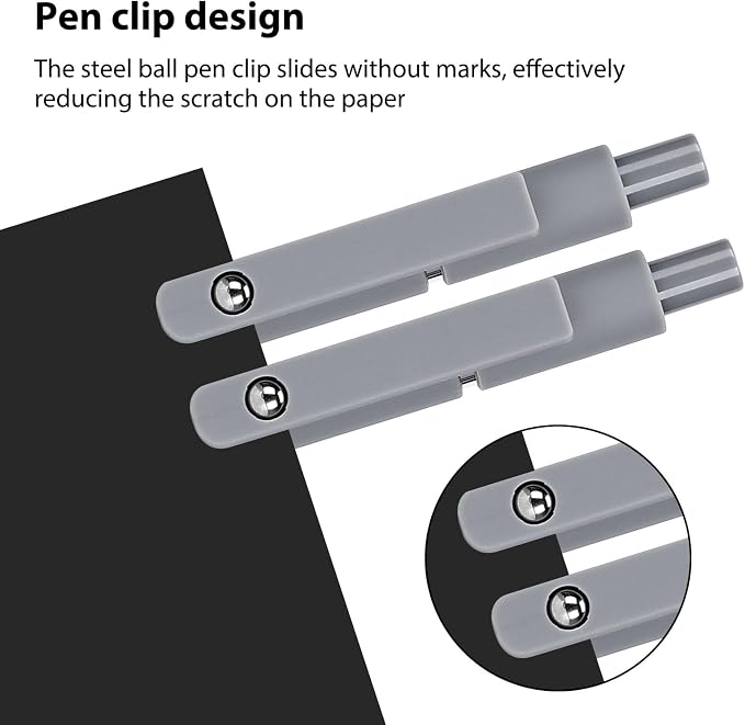 Ddaowanx Gel Pens, 0.5mm Fine Point Quick Dry Black Ink Pens Retractable - Image 5