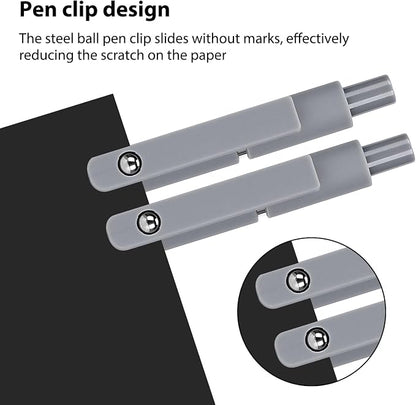 Ddaowanx Gel Pens, 0.5mm Fine Point Quick Dry Black Ink Pens Retractable - Image 5