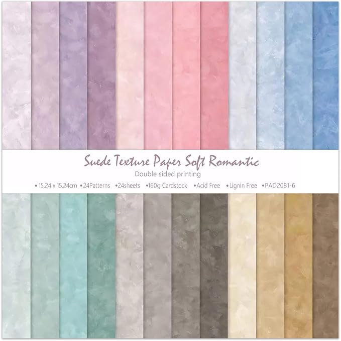 6 Inch Macaron Color Scrapbooking Paper Pad by EAMOTOL