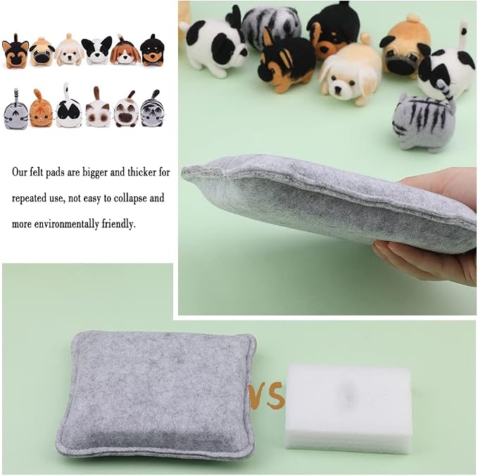 Mayboos Needle Felting Kit, 12 Pieces Doll Making Wool Needle Felting Starter - Image 4