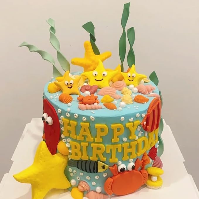 1Pcs Starfish Candy Fondant Mold, Cute Marine Life Chocolate Silicone Mold - Image 4