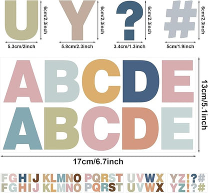 232 Pcs 24 Sheets Boho Bulletin Board Letters, 2.4 Inch Letter Stickers Self - Image 2