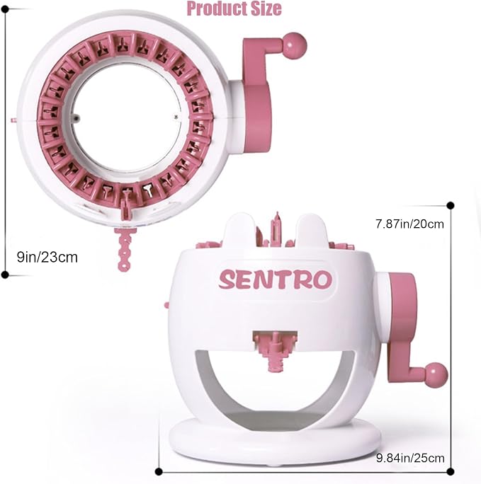 Umootek Sentro Knitting Machine, Knitting Board Rotating Double Loom, Smart - Image 3