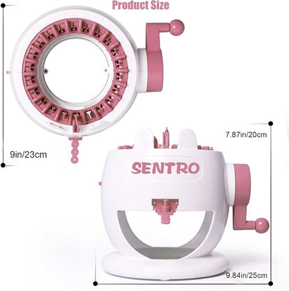 Umootek Sentro Knitting Machine, Knitting Board Rotating Double Loom, Smart - Image 3