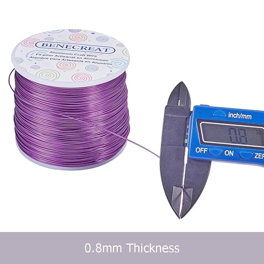 BENECREAT 20 Gauge 770FT Aluminum Wire Anodized Jewelry Craft Making Beading - Image 8