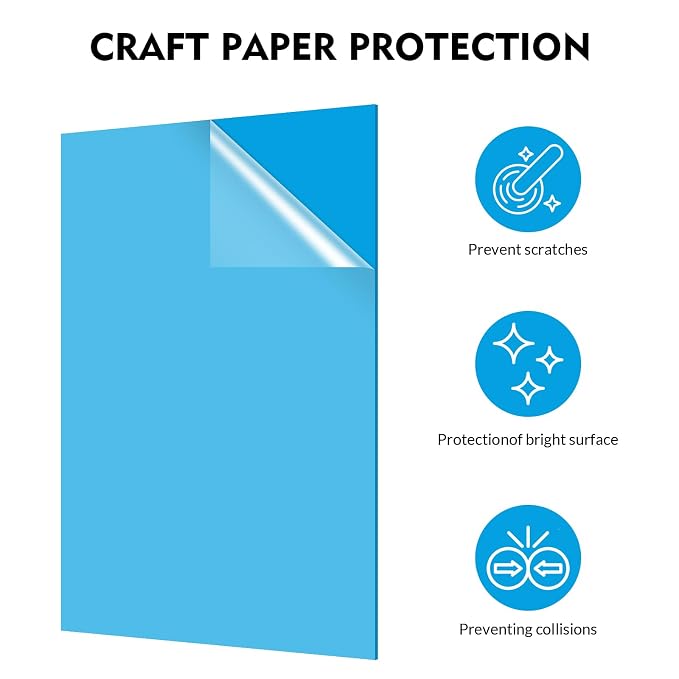 Laser Engraving Blank Blue ABS Double Color Plastic Sheet, 11.8x6.49x0.05 inch - Image 6