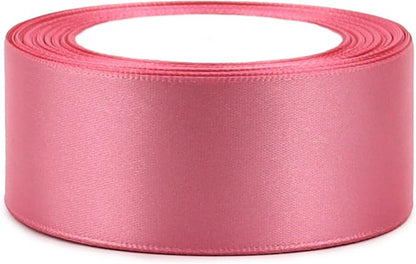 Rose Gold Solid Satin Ribbon 1-1/2 Inch 25 Yards Solid Polyester Fabric Ribbon - Image 3