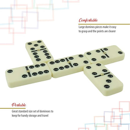 ERLLE - Jumbo Dominoes Set, Extra-Large Double Six Domino Set - Image 5