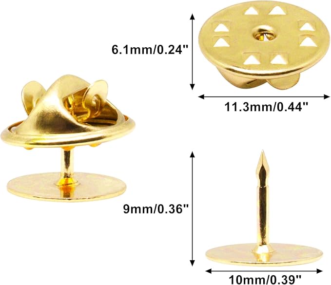 130 Set Pin Backs, Blank Pins Scatter Butterfly Clutch Pin Holder Enamel Pin - Image 3
