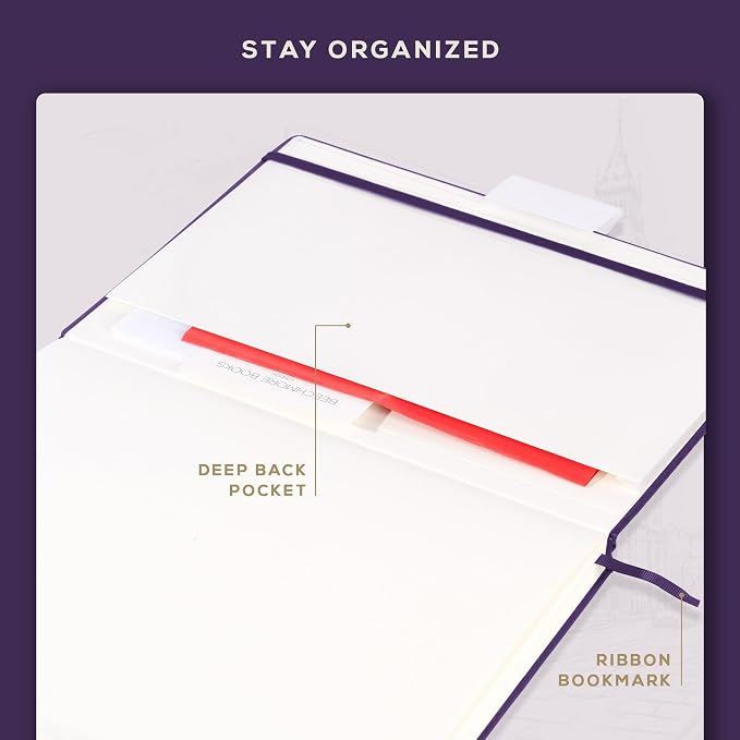 Beechmore Books A3 Sketchbook – 11.7x16.5 Premium Vegan Leather Bound Extra - Image 4