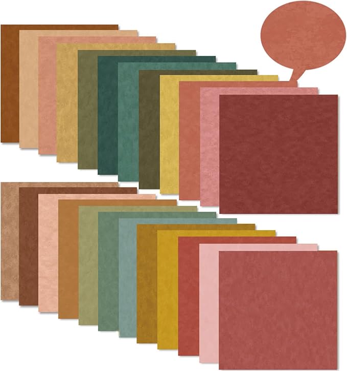 Scrapbook Paper 12x12 Brown, 24 Sheets/24 Designs Double-Sided Bohemian - Image 4