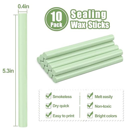 Glue Gun Sealing Wax Sticks for Wax Seal Stamp -Sage Green, Cards Envelopes - Image 2