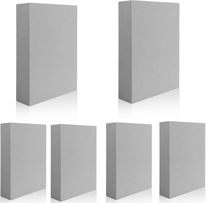 BAOFALI 6 Pcs Stamping Foam Grey Moldable Foam Stamps Plastic Dry Foam Stamp by BAOFALI
