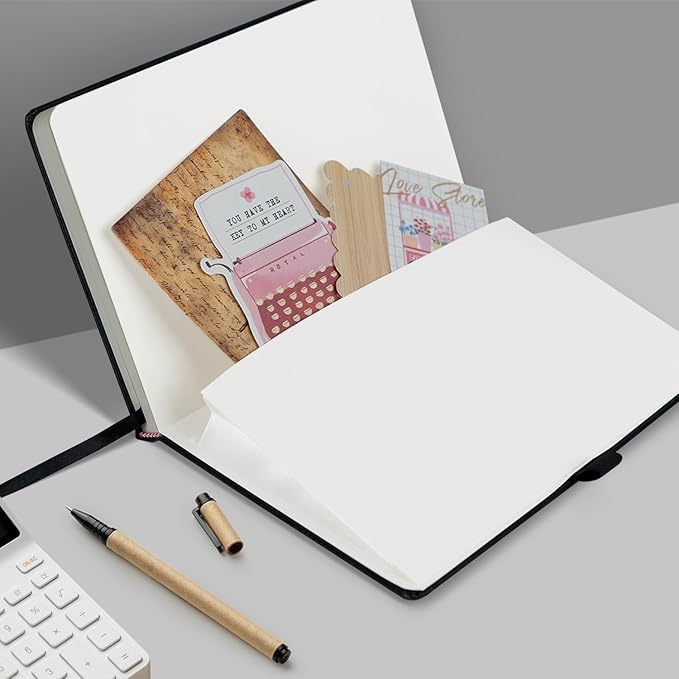 8 Pack Lined Journal Notebooks for Work, - Image 5