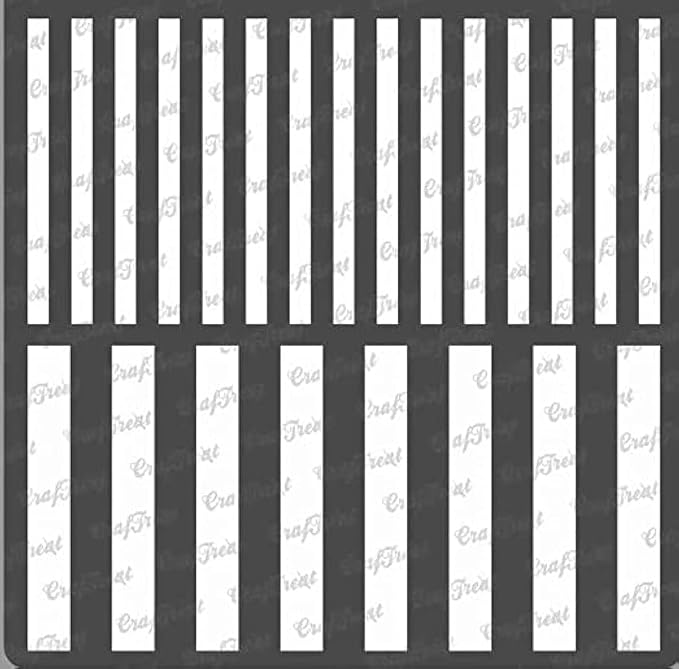 CrafTreat Reusable Geometric Stripe Stencils by CrafTreat