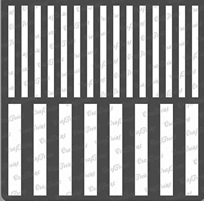 CrafTreat Reusable Geometric Stripe Stencils by CrafTreat