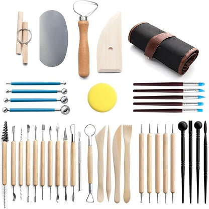 Clay Tools 40PCS Pottery Tools Clay Sculpting Tools Polymer Clay Tools Kit - Image 2
