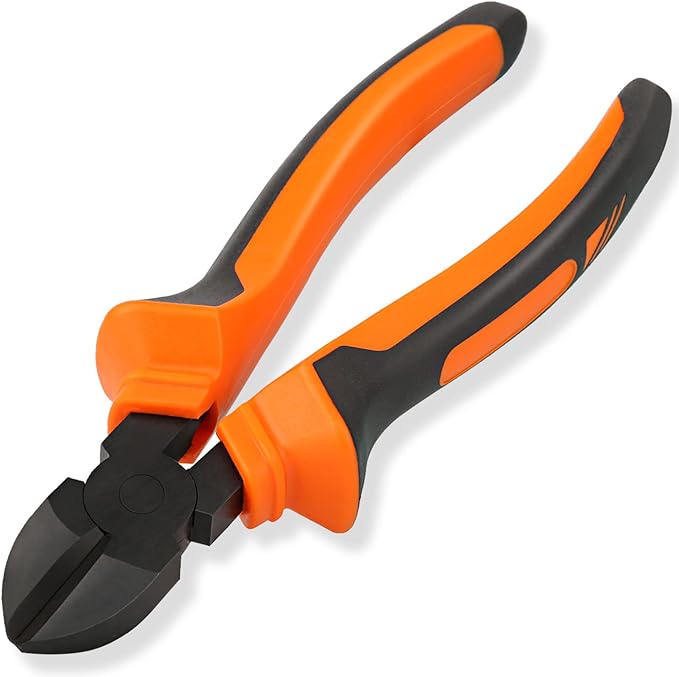 BOENFU Wire Cutters Electrical Heavy Duty CRV Steel, Comfort Grip Diagonal by BOENFU