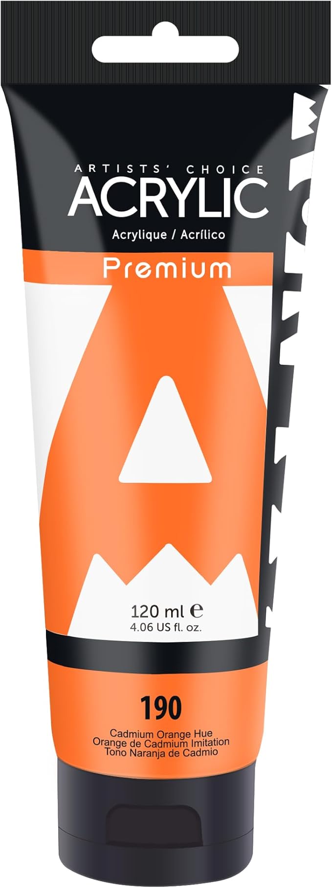AUREUO Cadmium Orange Hue Acrylic Paint, 4 Fl Oz / 120ml Single Tube, Rich by AUREUO