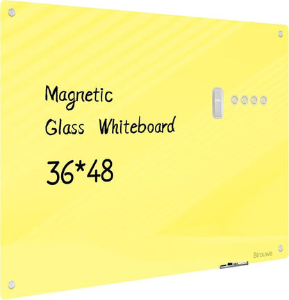 Magnetic Glass Whiteboard by Unknown