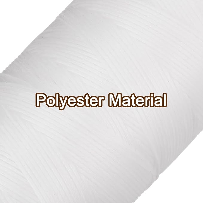 uxcell Leather Sewing Waxed Thread, 284 Yards / 260m 0.8mm 150D Flat Polyester - Image 3