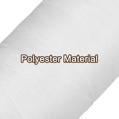 uxcell Leather Sewing Waxed Thread, 284 Yards / 260m 0.8mm 150D Flat Polyester - Image 3