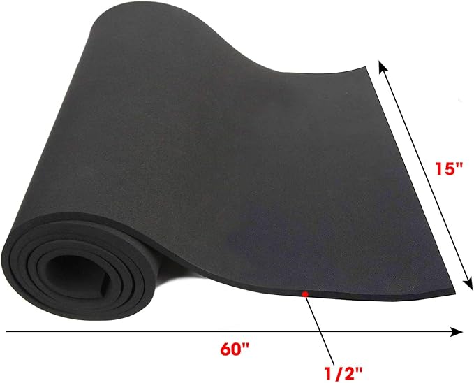 Dualplex Neoprene Sponge Foam Rubber Sheet 15x60 Inches x 1/2" Thick, Perfect - Image 3