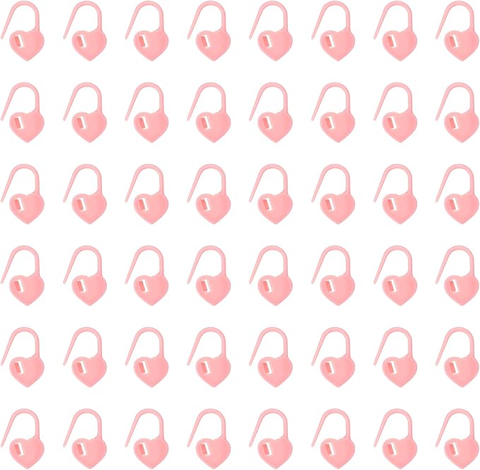 uxcell 200pcs Stitch Markers for Crocheting, Heart Shaped Crochet Marker Needle by uxcell