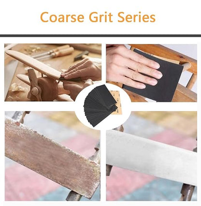 30Pcs 9 x 3.6 Inchs 150 Grit Wet and Dry Handmade Universal Sanding Sheets - Image 4