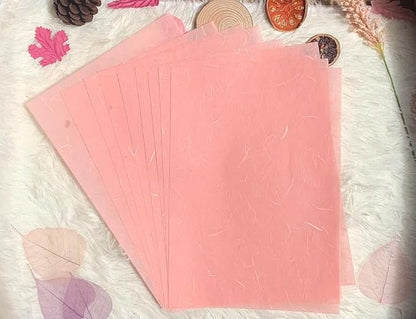 50 Sheets A4 Natural Fiber Mulberry Tree Mulberry Paper Sheets Art Tissue Washi - Image 5