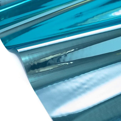 Anderson's Light Blue Shiny Metallic PVC Roll: 47" x 100' Flame-Resistant Event - Image 3