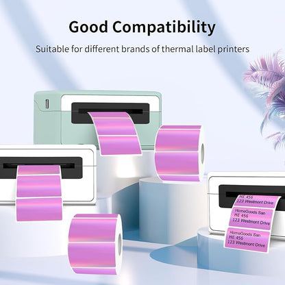 Direct Thermal Label 2x1 Inch- Barcode Labels- Holographic Thermal Sticker - Image 3