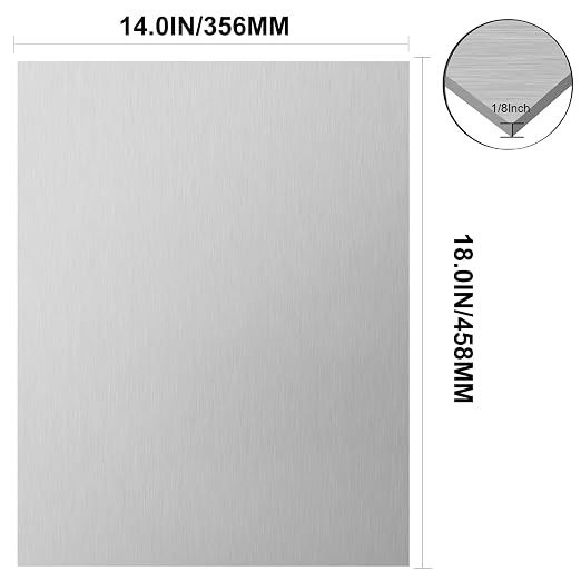 6061 T651 Aluminum Sheet Metal 14 x 18 x 1/8 Inch Flat Plain Aluminum Plate - Image 2