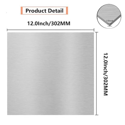6061 T651 Aluminum Sheet Metal 12 x 12 x 1/8 Inch Flat Plain Aluminum Plate - Image 2