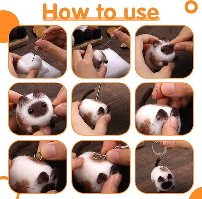 Mayboos Needle Felting Kit, 3 Pieces Making Wool Needle Felting Starter Kit - Image 4